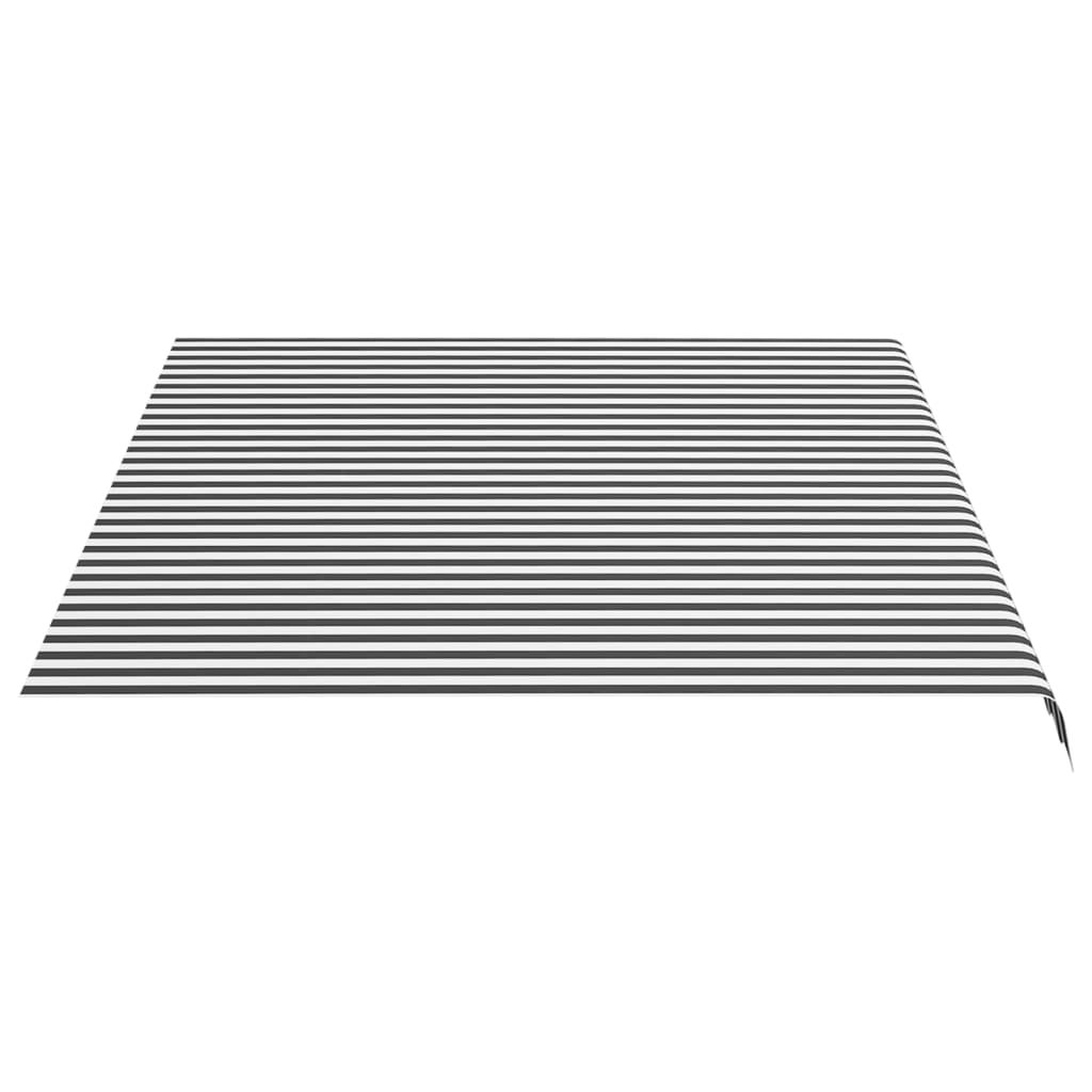 Tessuto di Ricambio per Tenda da Sole Antracite e Bianco 4x3 m CFW97219 - 4