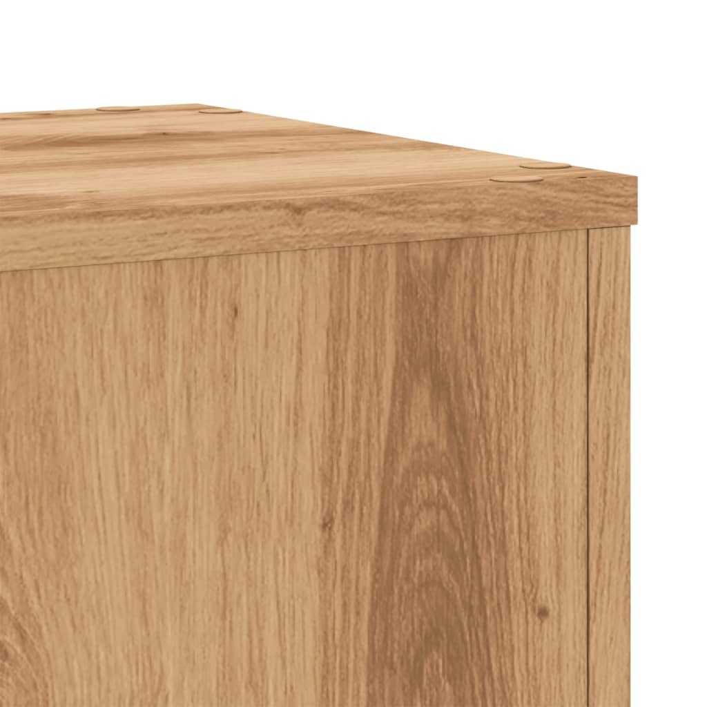 Supports pour plantes 2 pcs chêne artisanal bois d'ingénierie - 8