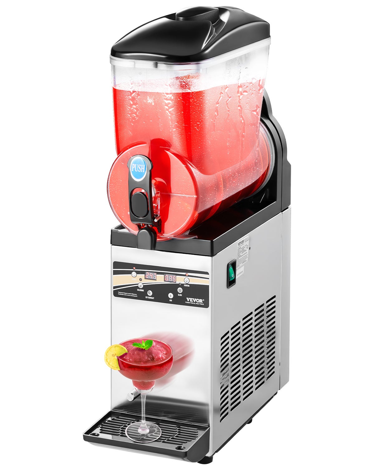 Komercyjna maszyna do produkcji mrożonych napojów typu slushy 15L Margarita Smoothie Frozen Drink Maker VEVOR