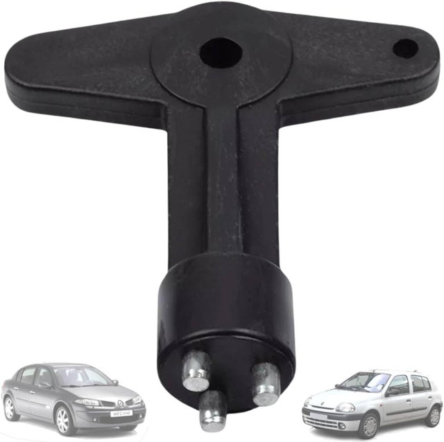 10 PCS Clé Antivol Enjoliveur Compatible avec Renault Clio Espace Kangoo Megane, Opel - 7700422600 - Cache-roues Jante