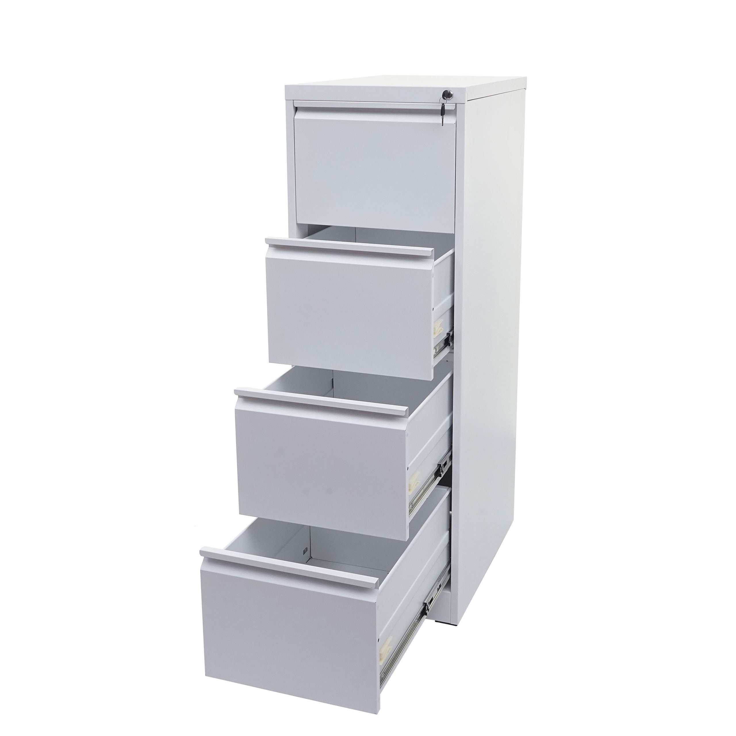 AREBOS Armoire à dossiers Armoire de bureau Armoire de stockage acier Gris