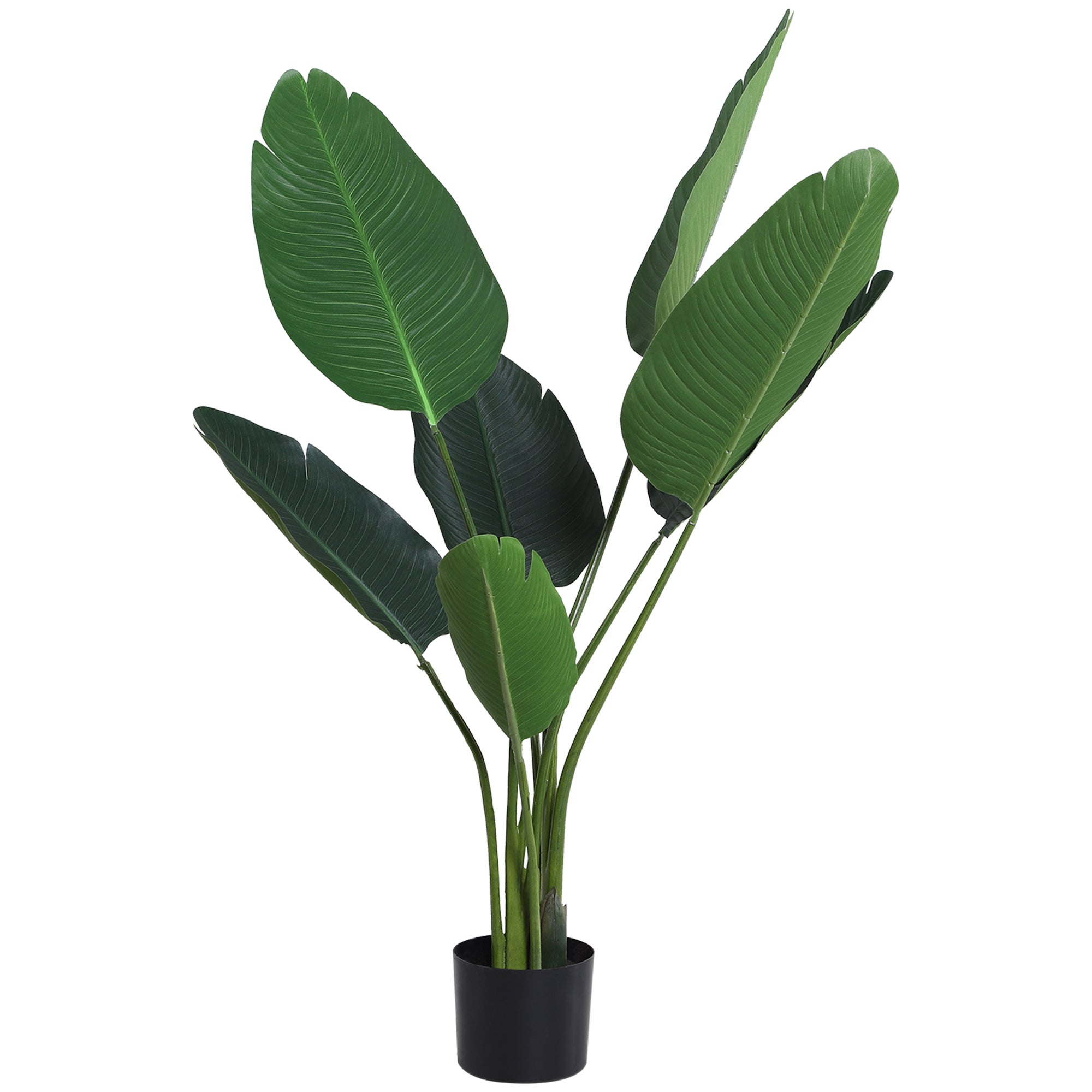 Outsunny Planta Artificiala 120 cm – Strelitzia Interior/Exterior | Aosom Romania