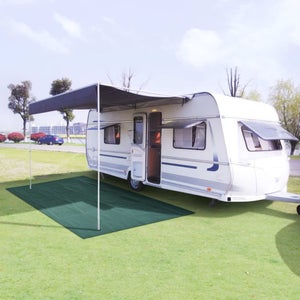 Tapis De Tente Extérieur HDPE 300x600 Cm | Vert Clair, Résistant Aux UV, œillets De Fixation – Pour Camping, Jardin, Terrasse