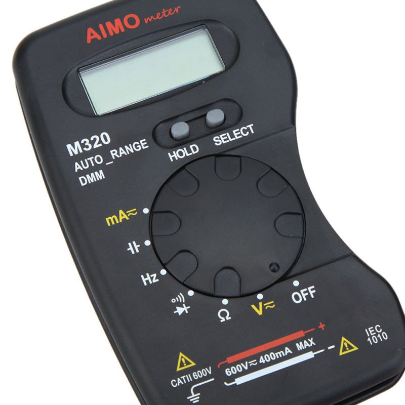 Multimètre numérique LCD de poche AIMO M320, mesure de fréquence, capacité, maintien des données, plage automatique - KISTO - 6