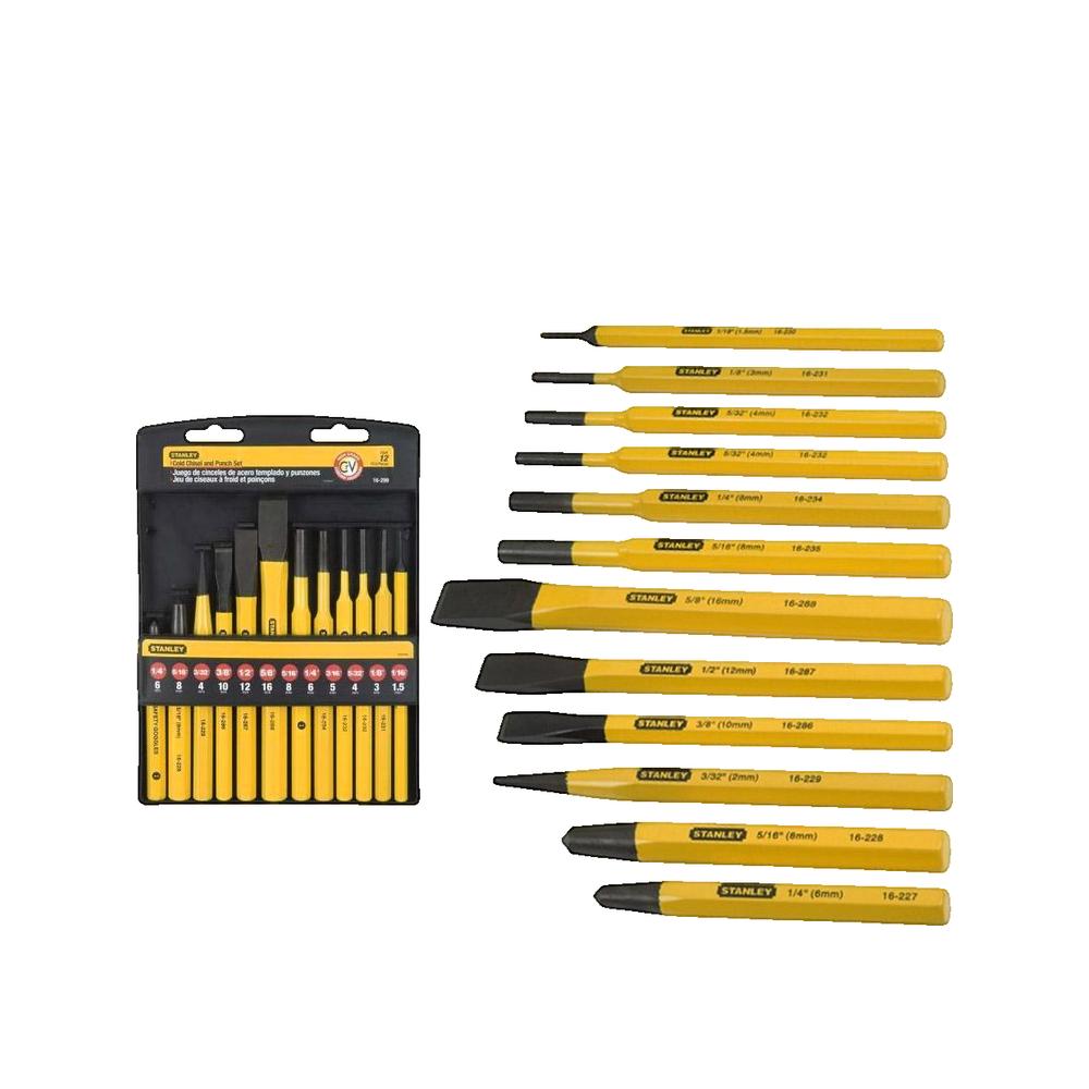 Stanley - Jeu de 12 outils de frappe - 4-18-299 - 2