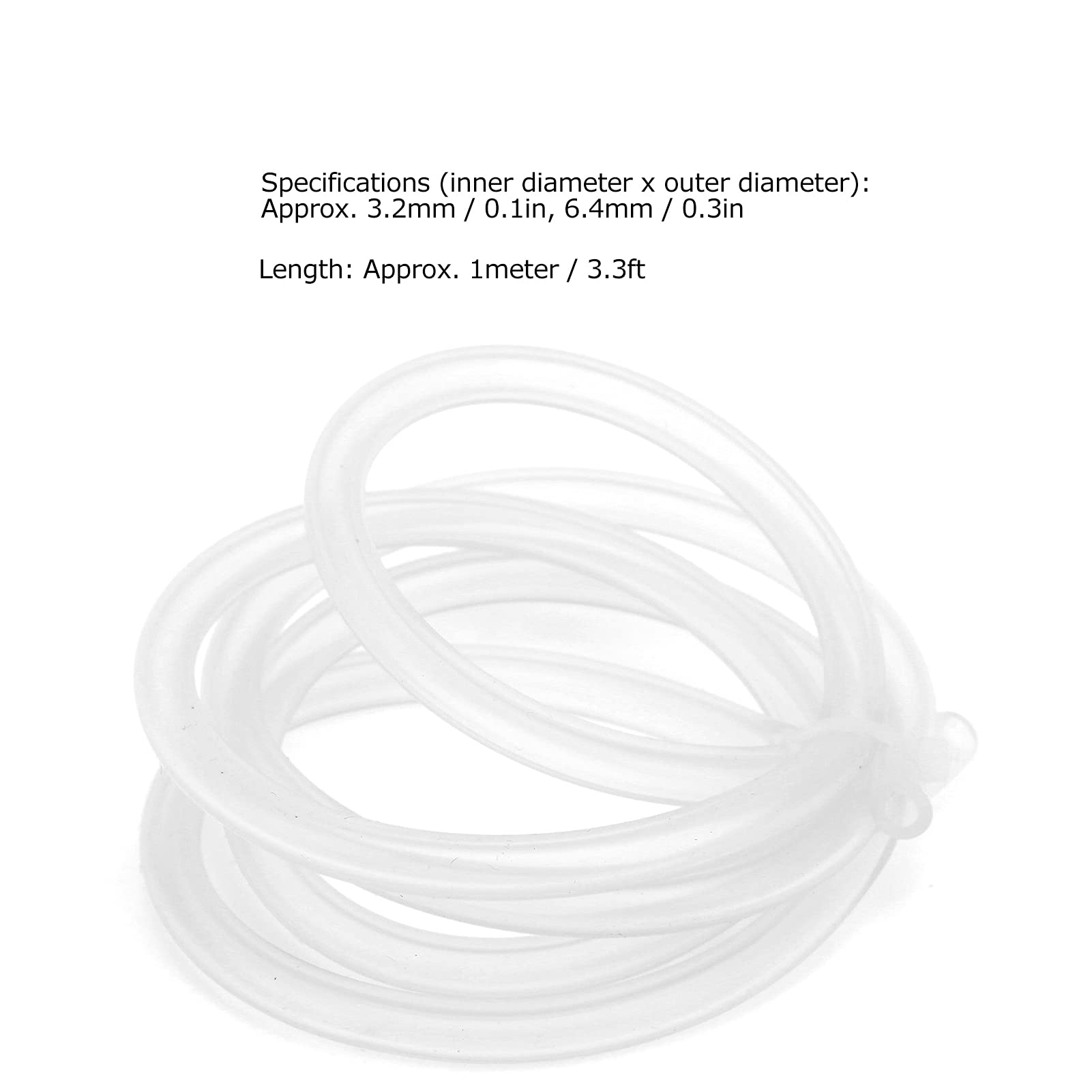 Tube de pompe péristaltique tuyau en silicone accessoires d'équipement hydraulique transparent 1 mètre (3,2 mm - 9