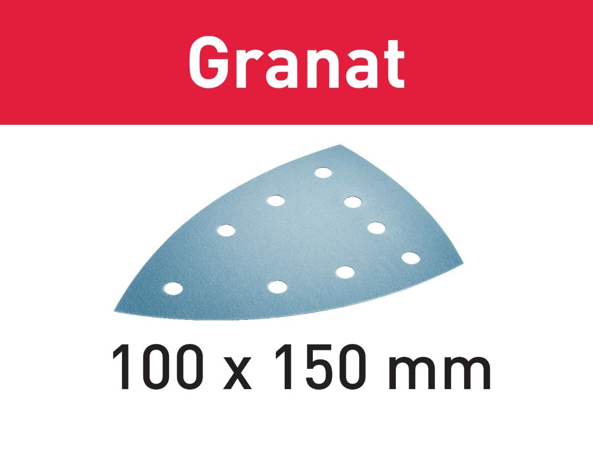 Festool - 10 Abrasifs STF DELTA/9 P120 GR/10 Granat - 577540 - 2