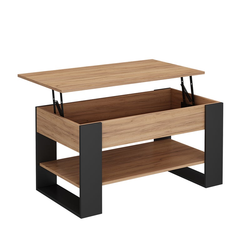 Vicco Stolik kawowy Lifto, Dąb/antracyt, 92 x 51 cm z funkcją podnoszenia