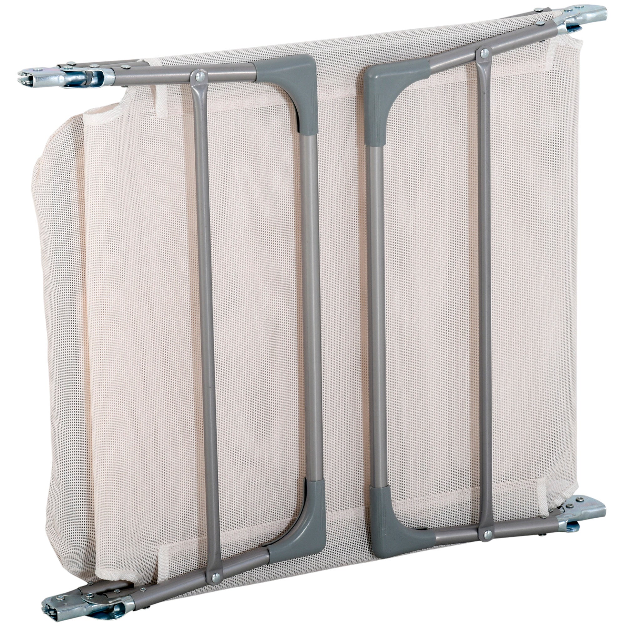 Bain de soleil transat pliable inclinable acier teslin - 9