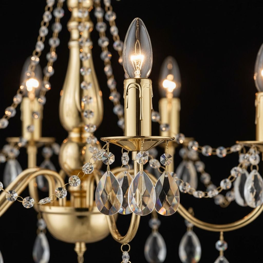 Lampa Sufitowa Wisząca Toolight Ebt015-5Cp Złoty - 3