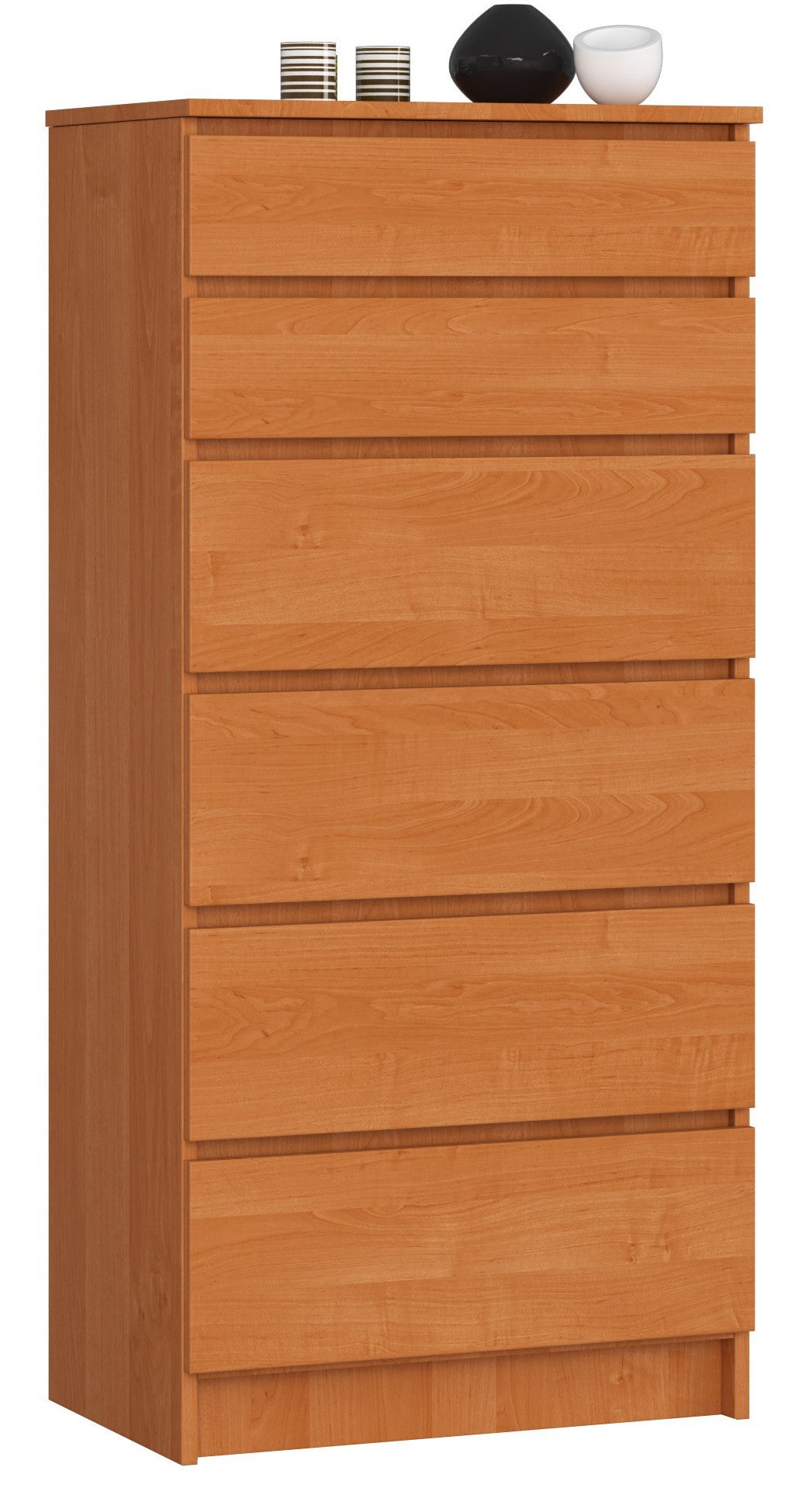 Komoda AKORD K60 Olcha 60 cm 6 szuflad kolor Olcha mat 60x40x130 cm