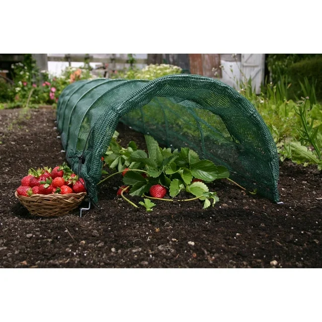 Lot de 2 filets de protection 2 en 1 pour serre contre la chaleur du soleil, tunnel de jardin, canal de plantation, filet anti-insectes, 300 x 45 cm - 6