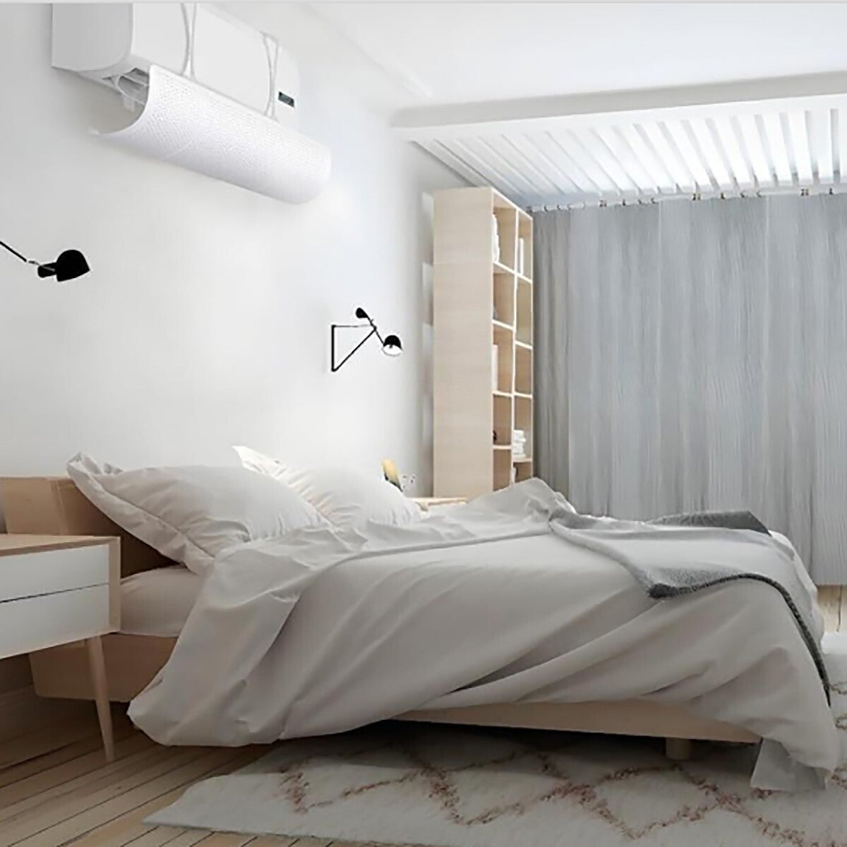 DEFLETTORE CONDIZIONATORE ARIA CONDIZIONATA CLIMATIZZATORE DEVIATORE UNIVERSALE - 4