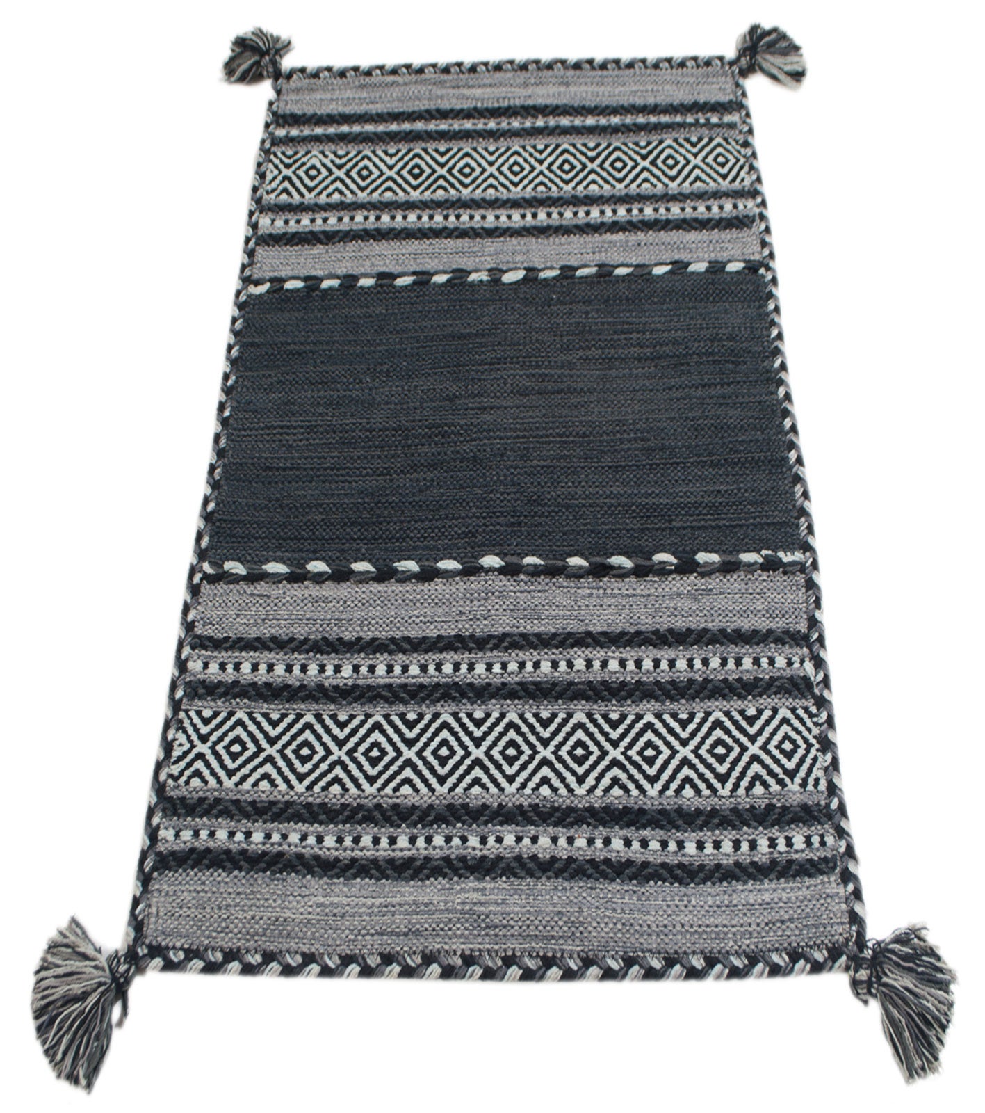 Kilim Lory tribal 100% bawełna, indyjski, ręcznie robiony 90x60 cm
