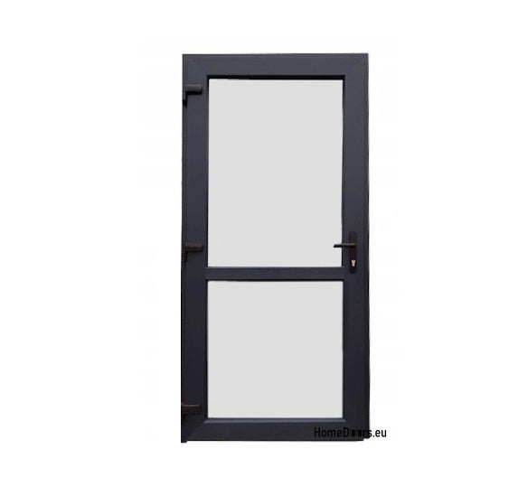 Drzwi zewnętrzne PVC 90/200 antracyt lewe