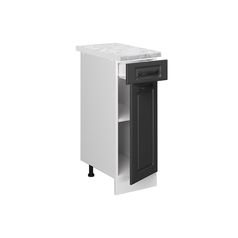 Vicco Szafka dolna do kuchni R-Line, Antracytowy domek wiejski, 30 cm BR Marmur