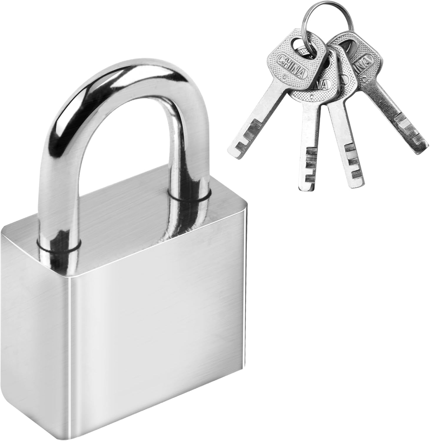 Cadenas Laiton Haute Sécurité 40mm Anse Fermée - 4 Clés - Usage Extérieur