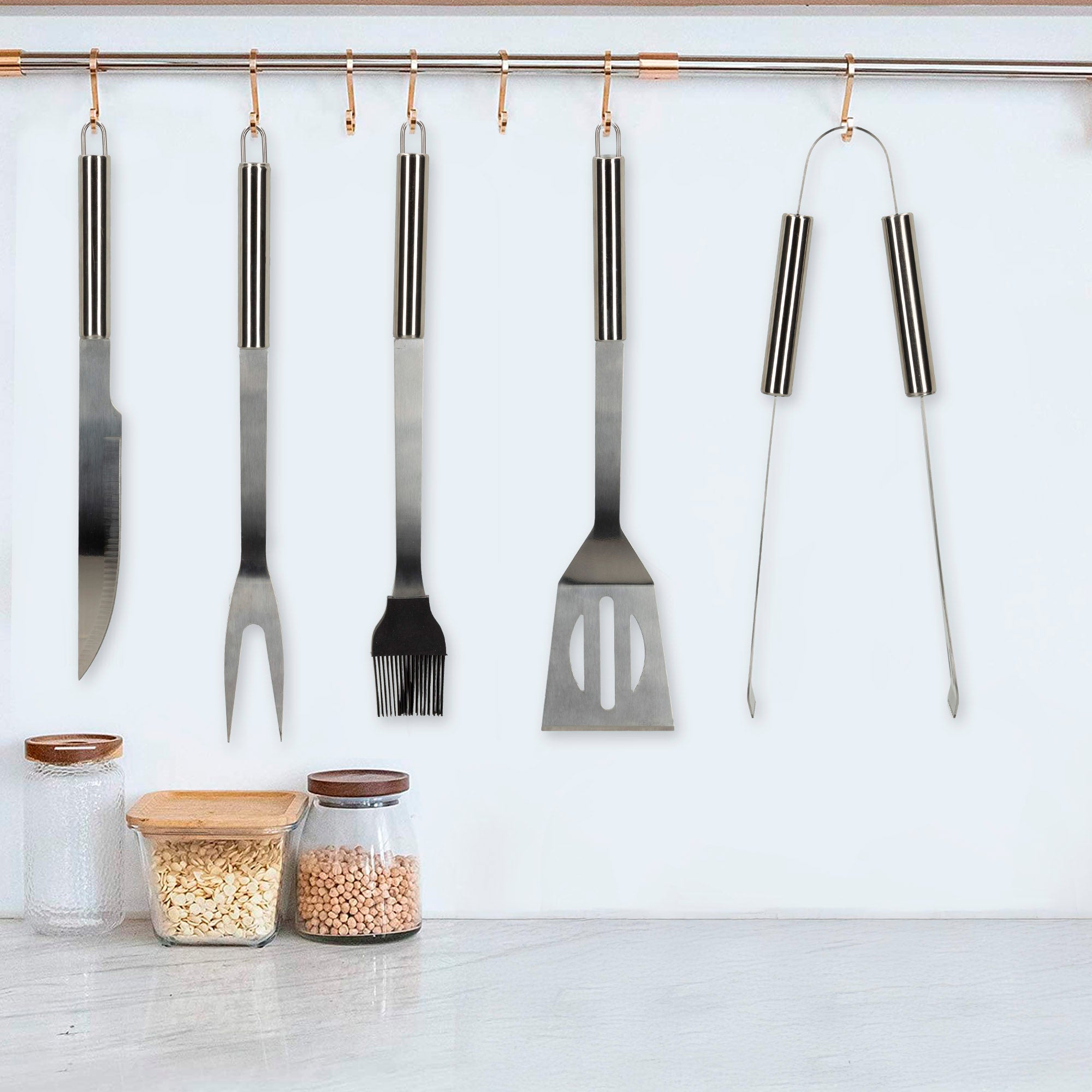 Kit para churrasco com bolsa Aktive - 7