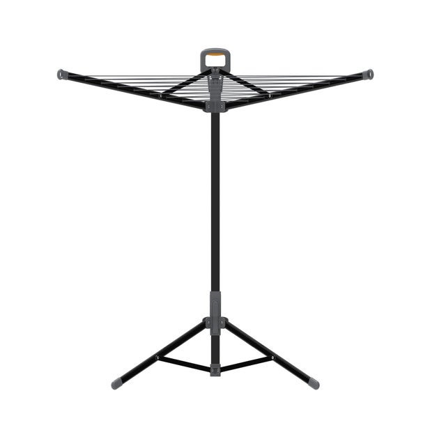 Séchoir à linge vertical extérieur forme parapluie de 110 cm et 20 m d'étendage