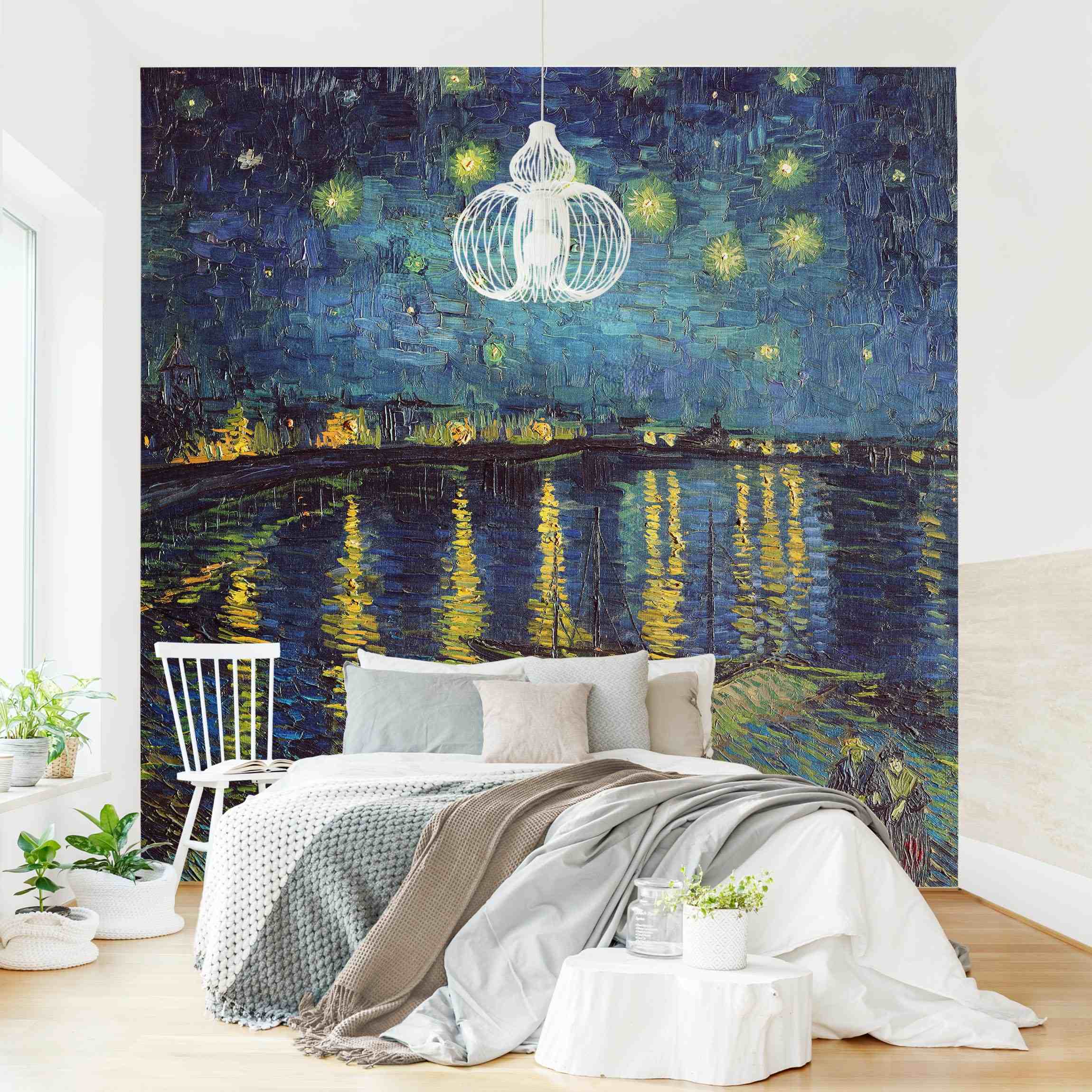 Papel pintado fotomural vincent van gogh arte ciudades 273 - salón dormitorio cocina pasillo - tnt 192 x 192 cm smart