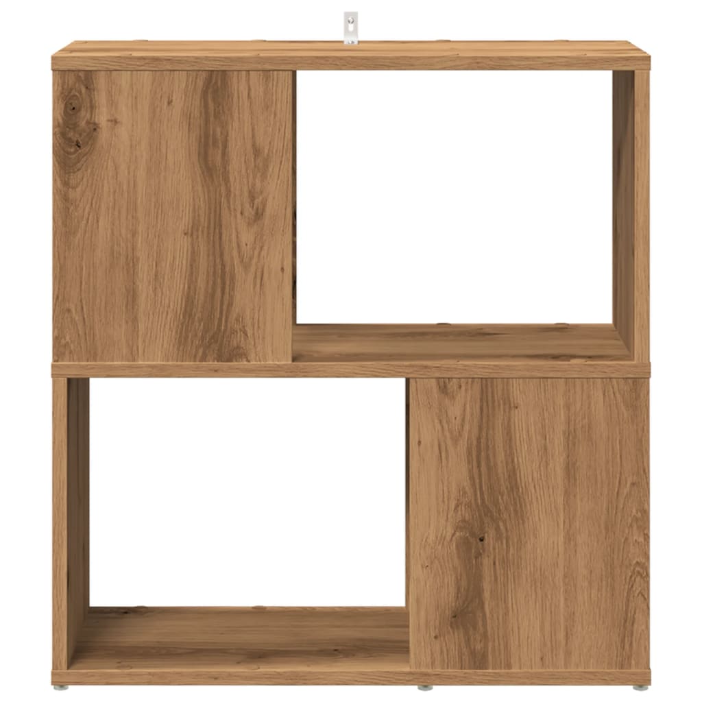 Bibliothèque pour Séjour en Bois Marron H. 24 x l. 60 x P. 24 cm - 4