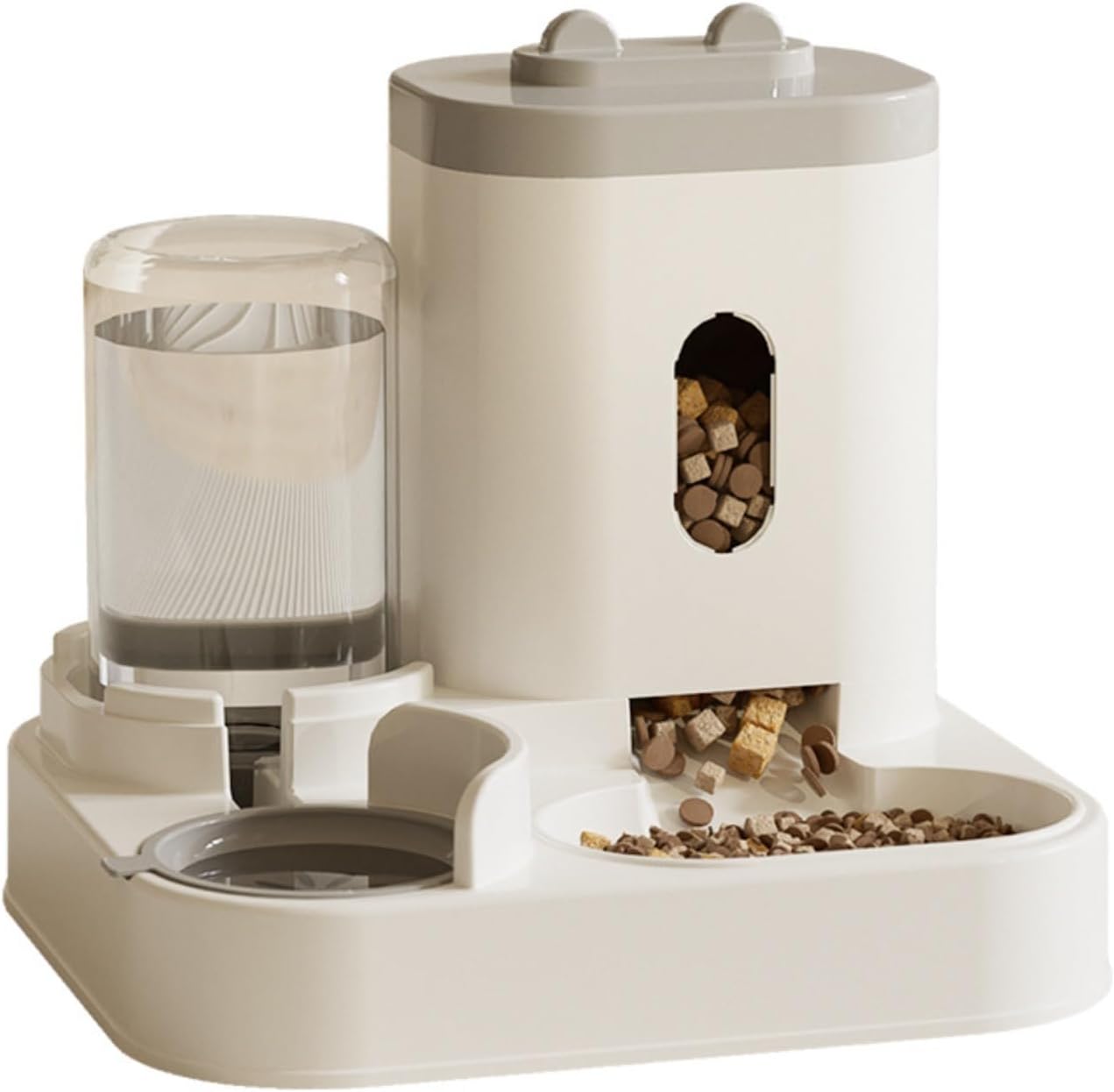 Distributeur Automatique Nourriture Et Eau Pour Chat Et Chien - Grand Réservoir 3.8L, Antidérapant, Facile à Nettoyer - 2
