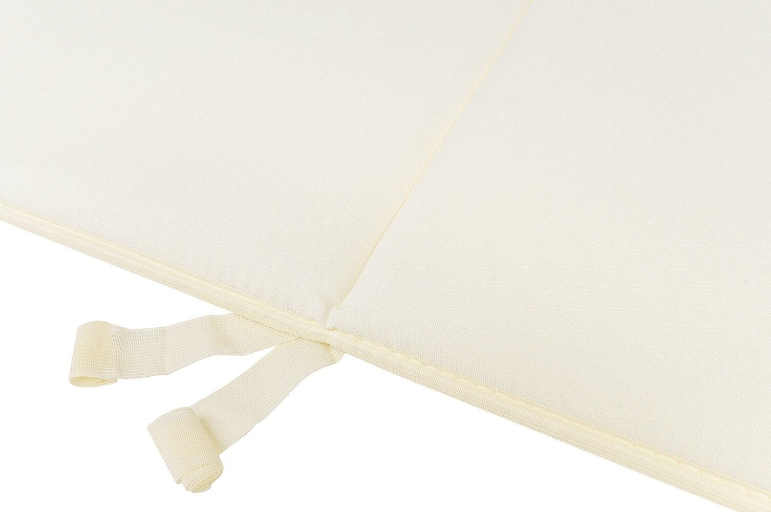 Coussin de Chaise Jardin Housse de Fauteuil Chaise Longue Pliant Doux Écru - 4