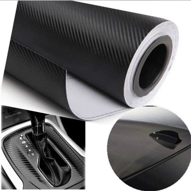 Autocollant de voiture - Film vinyle carbone - 50cm x 127cm - Résistant aux UV - Auto-adhésif