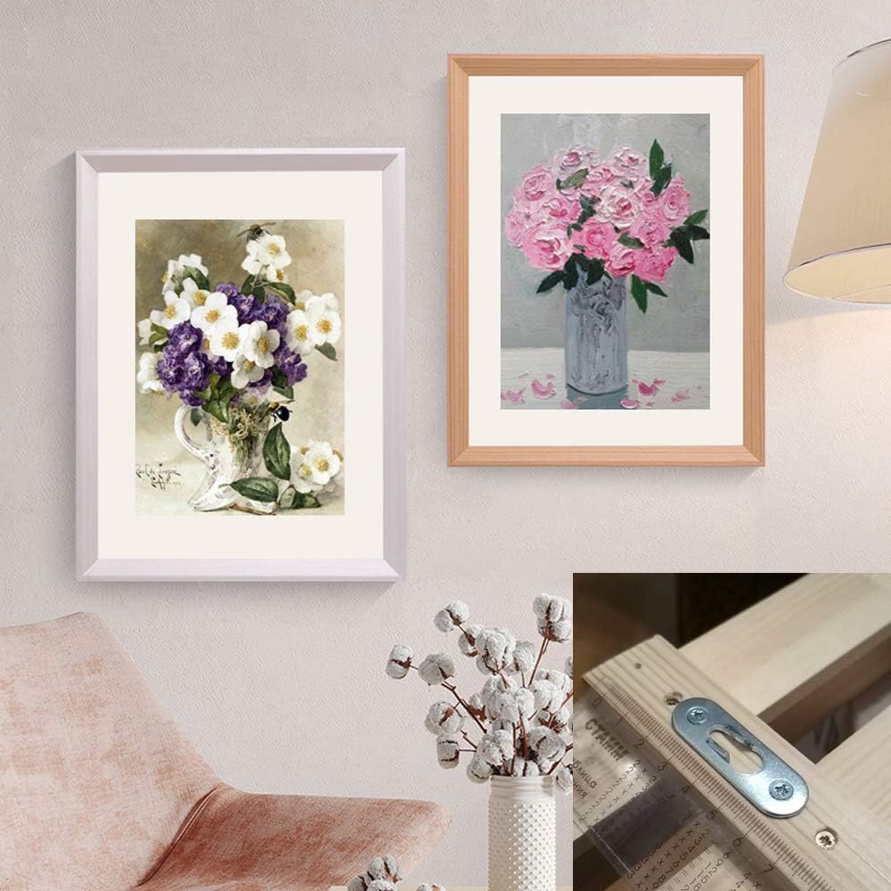 Lot de 30 Crochets à Trou de Serrure Unique pour Accrocher des Cadres Photo, Plaque de Suspension en Trou de Serrure - 6