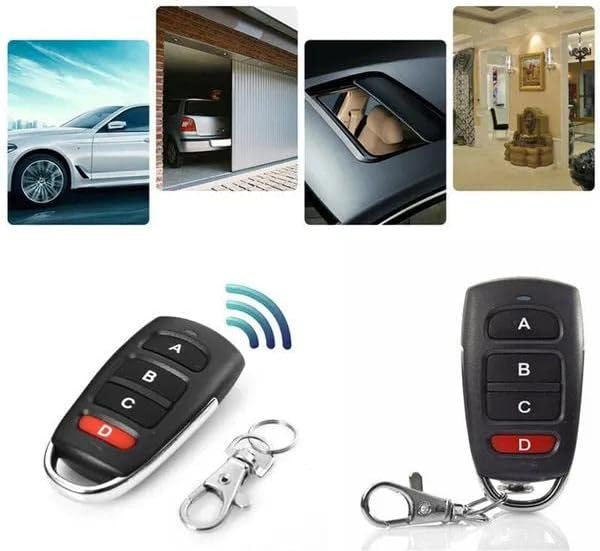 4PCS Telecomando 433.92MHz Universali per Porta del Garage, Sostituzione Telecomando Cancello Senza Fili, Garage Door Remote Fob, Clonazione Telecomandi Originali Duplicatore con 4 Pulsanti 4PCS Telecomando 433.92MHz Universali per Porta del Garage, Sostituzione Telecomando Cancello Senza Fili, Garage Door Remote Fob, Clonazione Telecomandi Originali Duplicatore con 4 Pulsanti