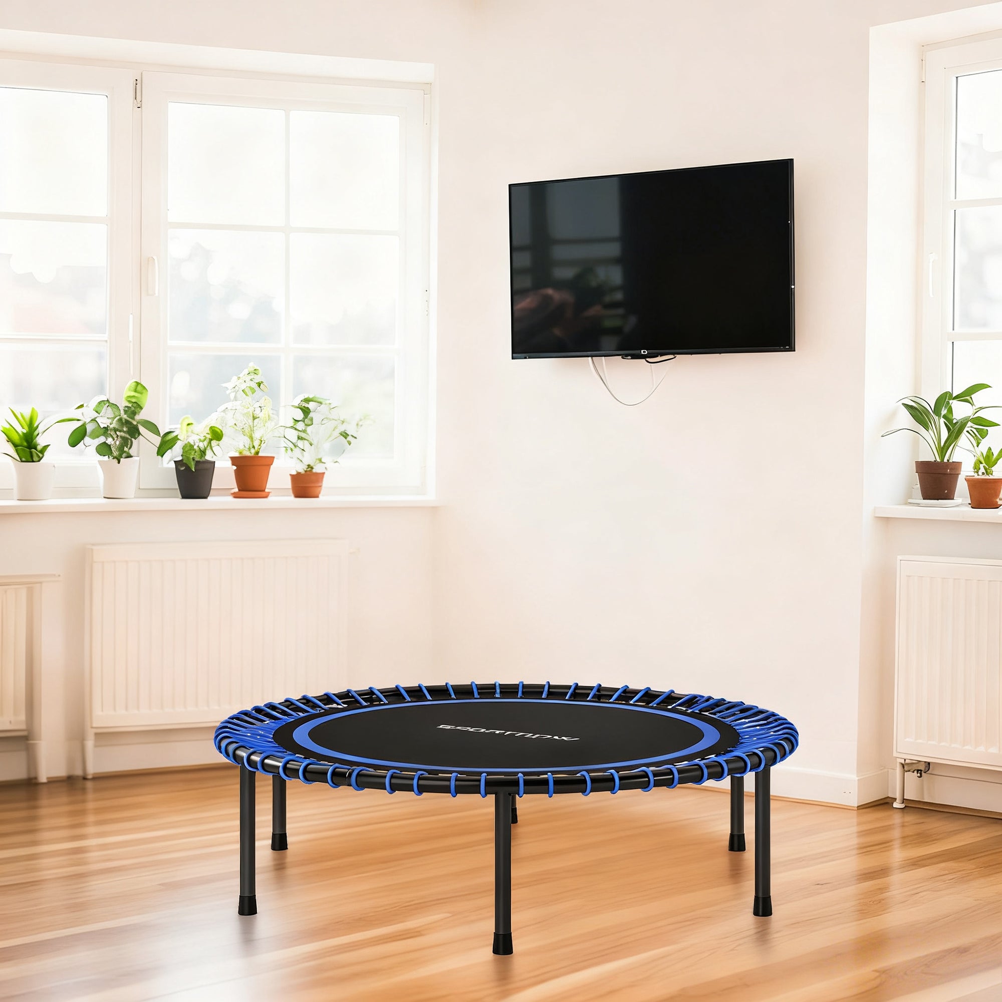 Trampolim Fitness SPORTNOW Aço e PP Blue Ø114x31 cm A71-065V00BU - 5
