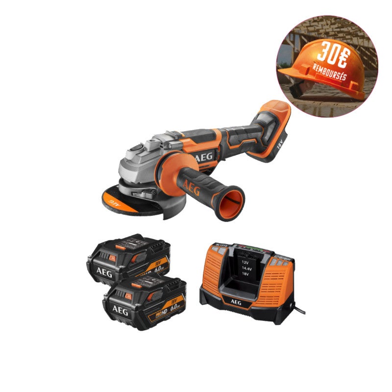 Meuleuse électrique AEG - WS 24-230 GEV DMS - 2400W - 230mm - Espace Bricolage