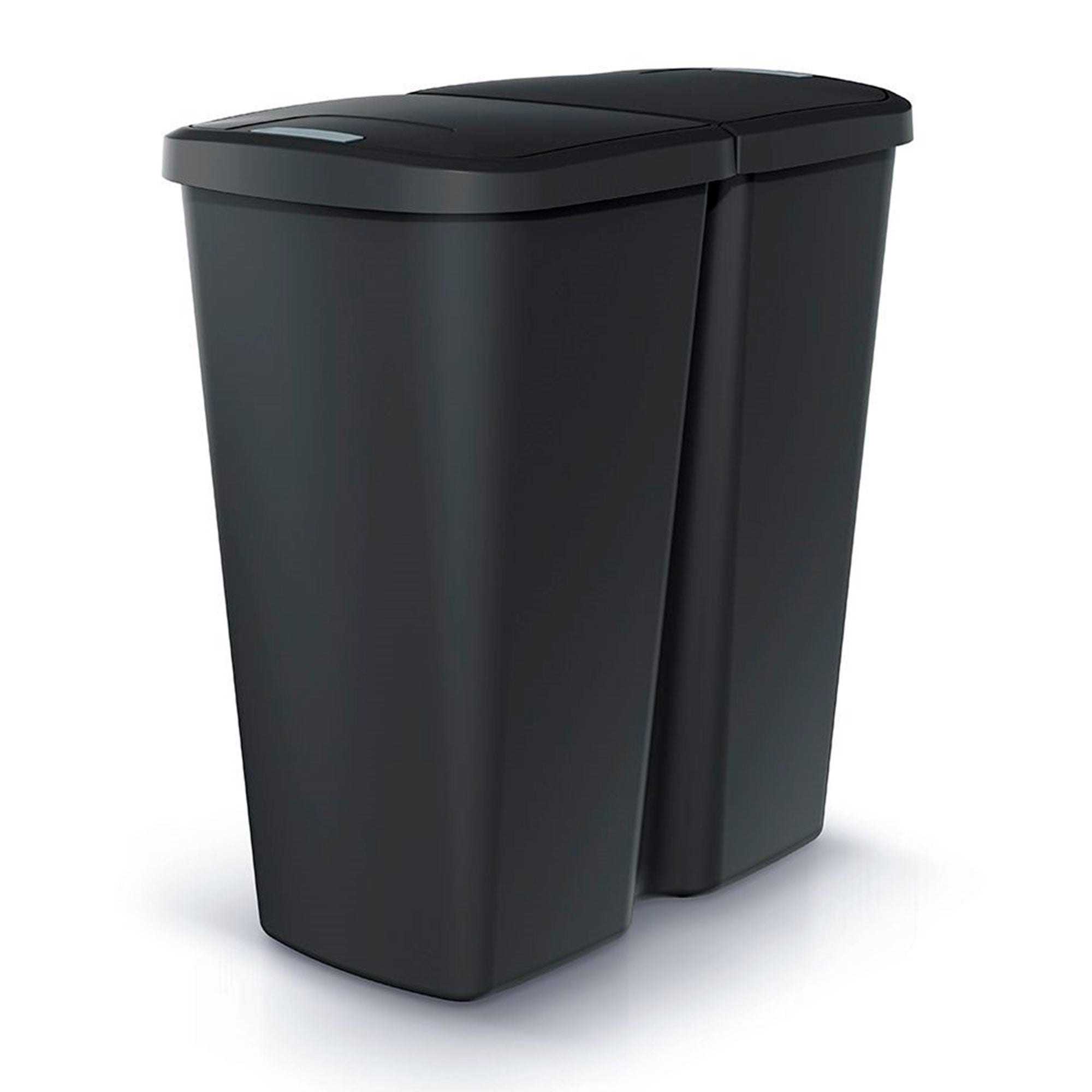 Cestino de 2 coperchi indipendenti Black Keden di 45L. - 4