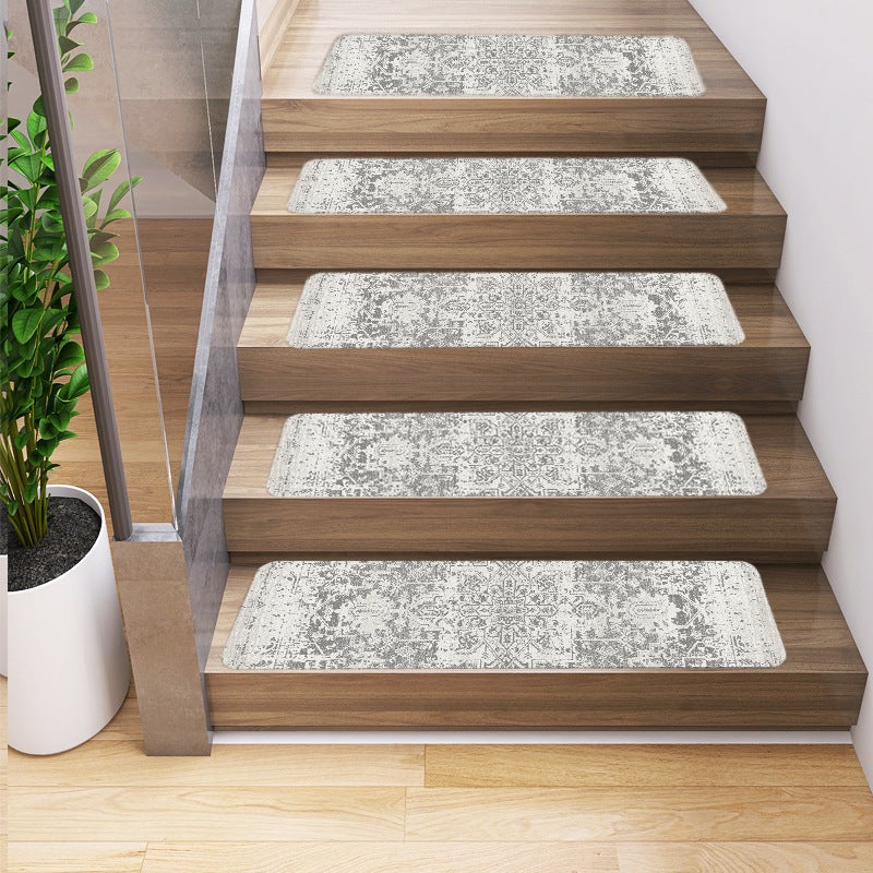 4 piezas de alfombras antideslizantes para escaleras, alfombras para escaleras con respaldo de goma, alfombrillas para escalones, 75 x 20 cm