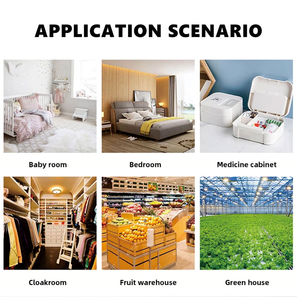 Thermomètre hygromètre WiFi, capteur de température et d'humidité sans fil avec alerte de notification d'application à distance (paquet de 4) - 6