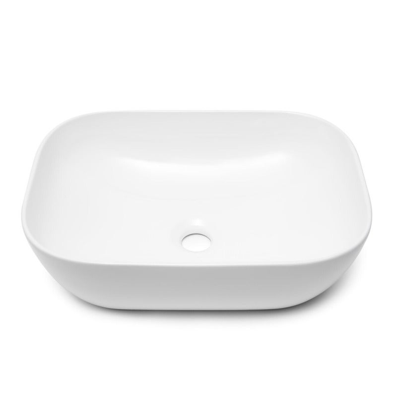 Vasque à poser 45,5 x 32,5 cm - blanc brillant - sans trop-plein - SAT Infinitio - 2
