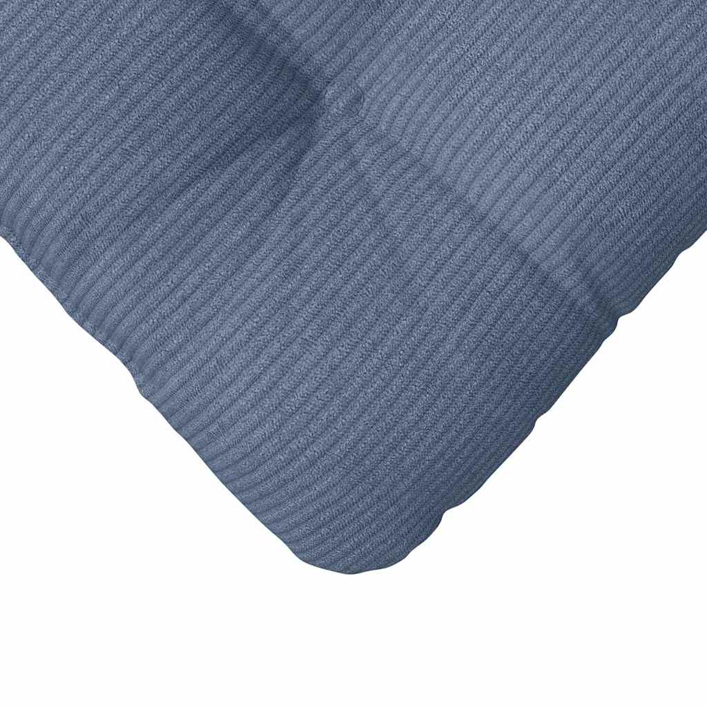 Cojines para asiento 4 pcs Azul 45 x 45 cm Tela de pana vidaXL - 9
