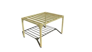 Pergola bois • 4m x 3m • indépendante • sens profondeur • livraison comprise