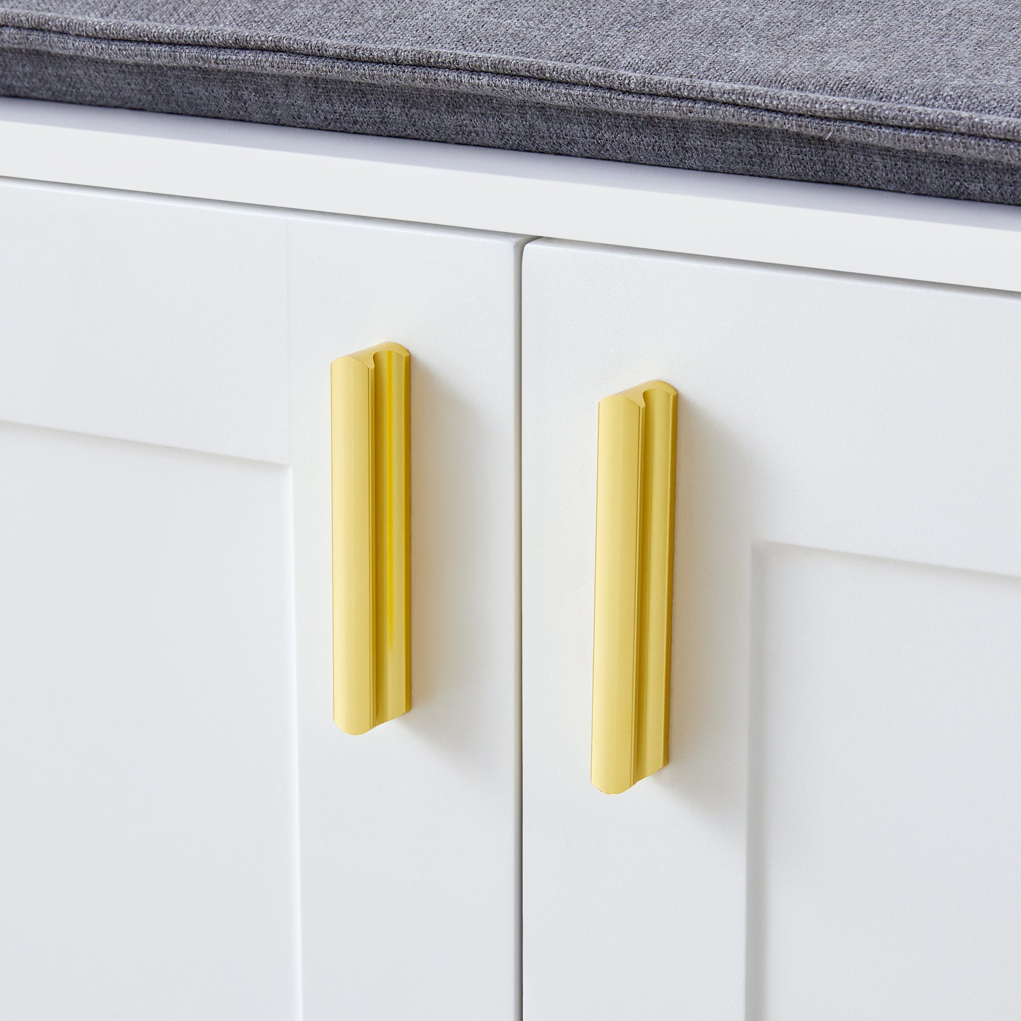 Ensemble vestiaire d'entrée - avec porte-manteau et rangements à chaussures - Banc de rangement - avec 3 crochets - Blanc - 7