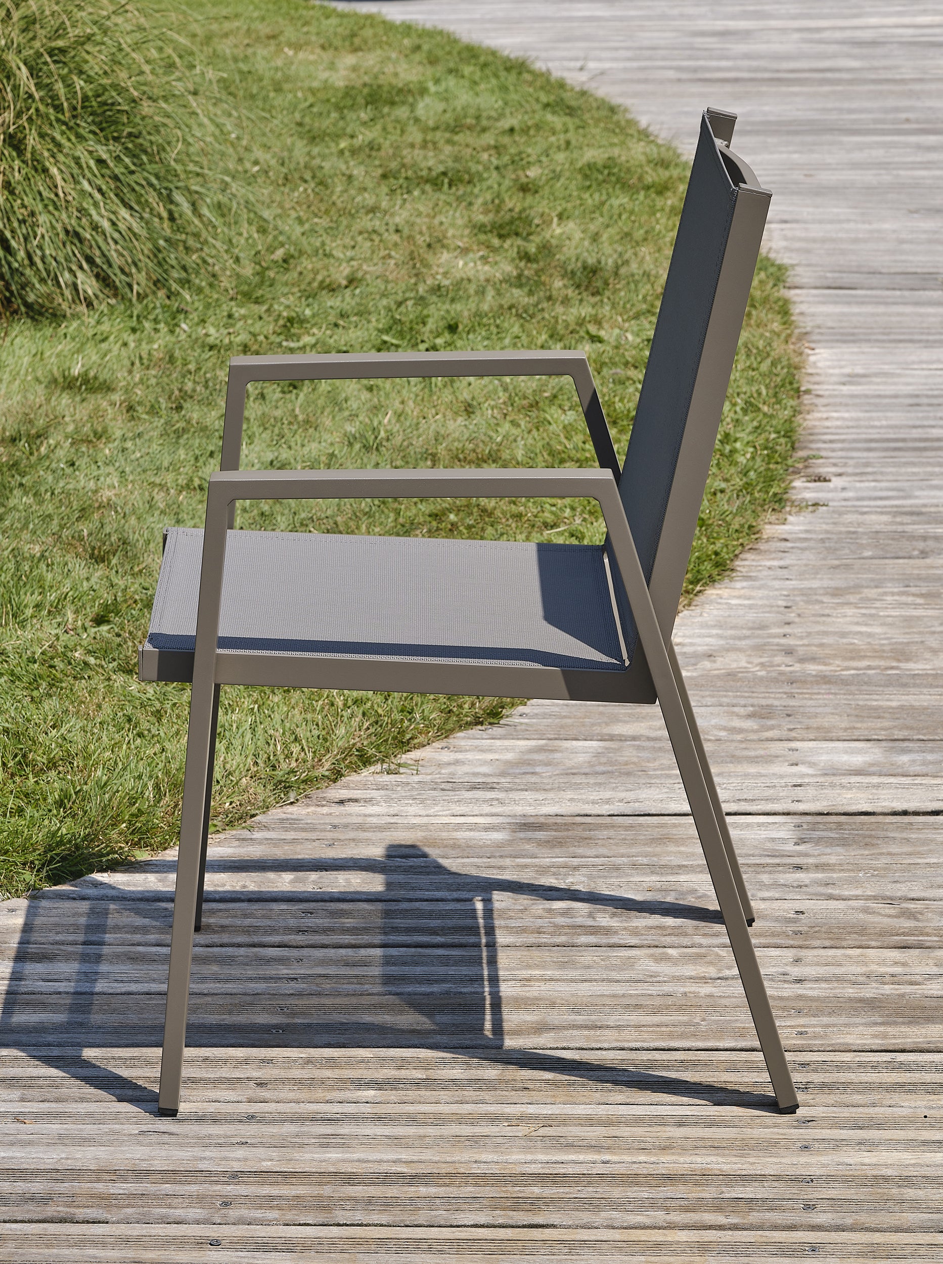 Sillón de jardín apilable de aluminio cuarzo FLORIDE - DCB GARDEN - 5
