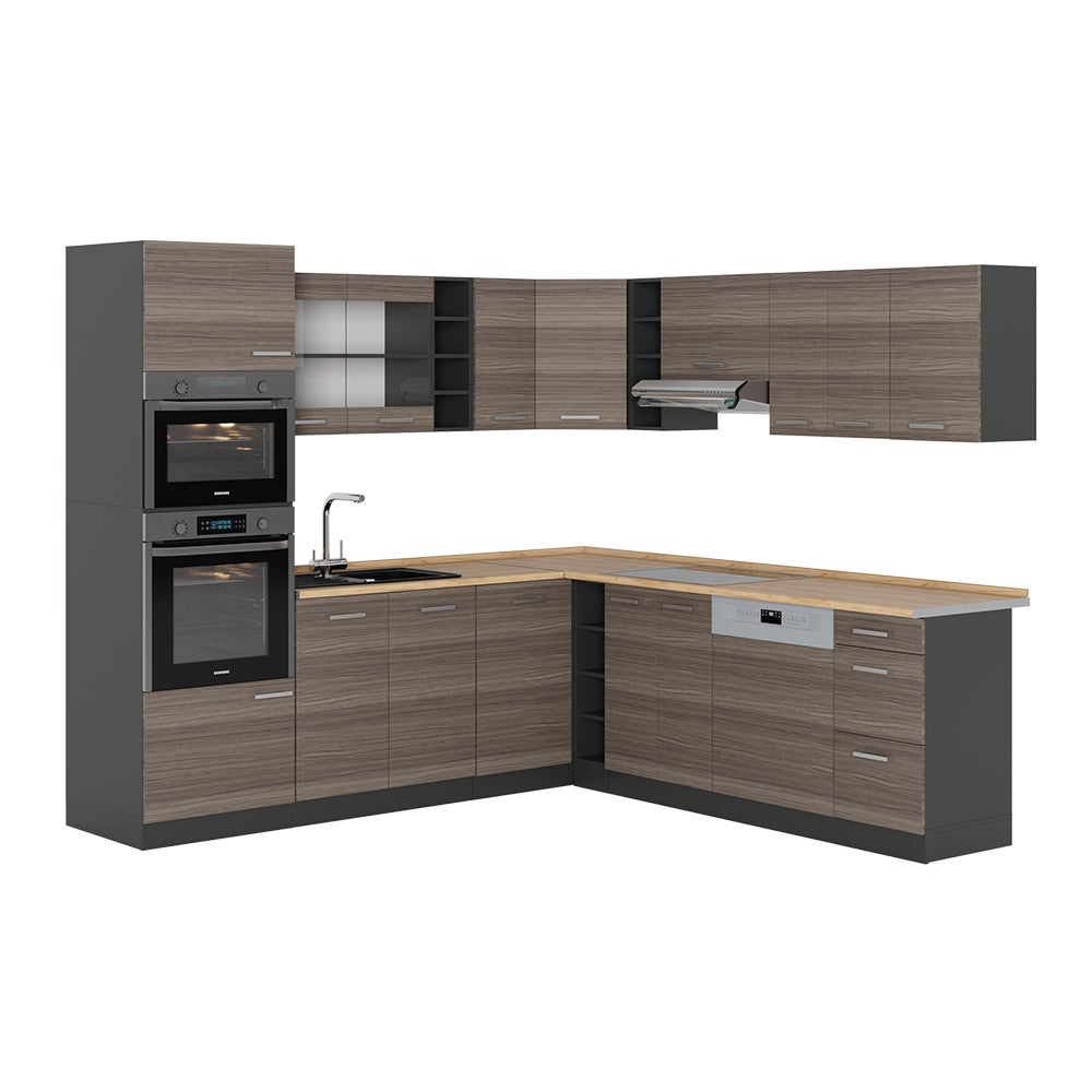 Cuisine Intégrée Vicco R-Line – Sonoma Oak – Kitchenette Coin Repas – Neuve