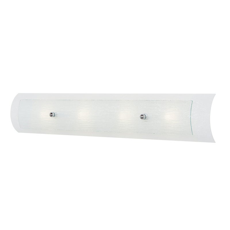 Kinkiet łazienkowy Duet polerowany chrom 4xG9x3W szkło wym:13,6x76,2x13,6cm IP44 Hinkley