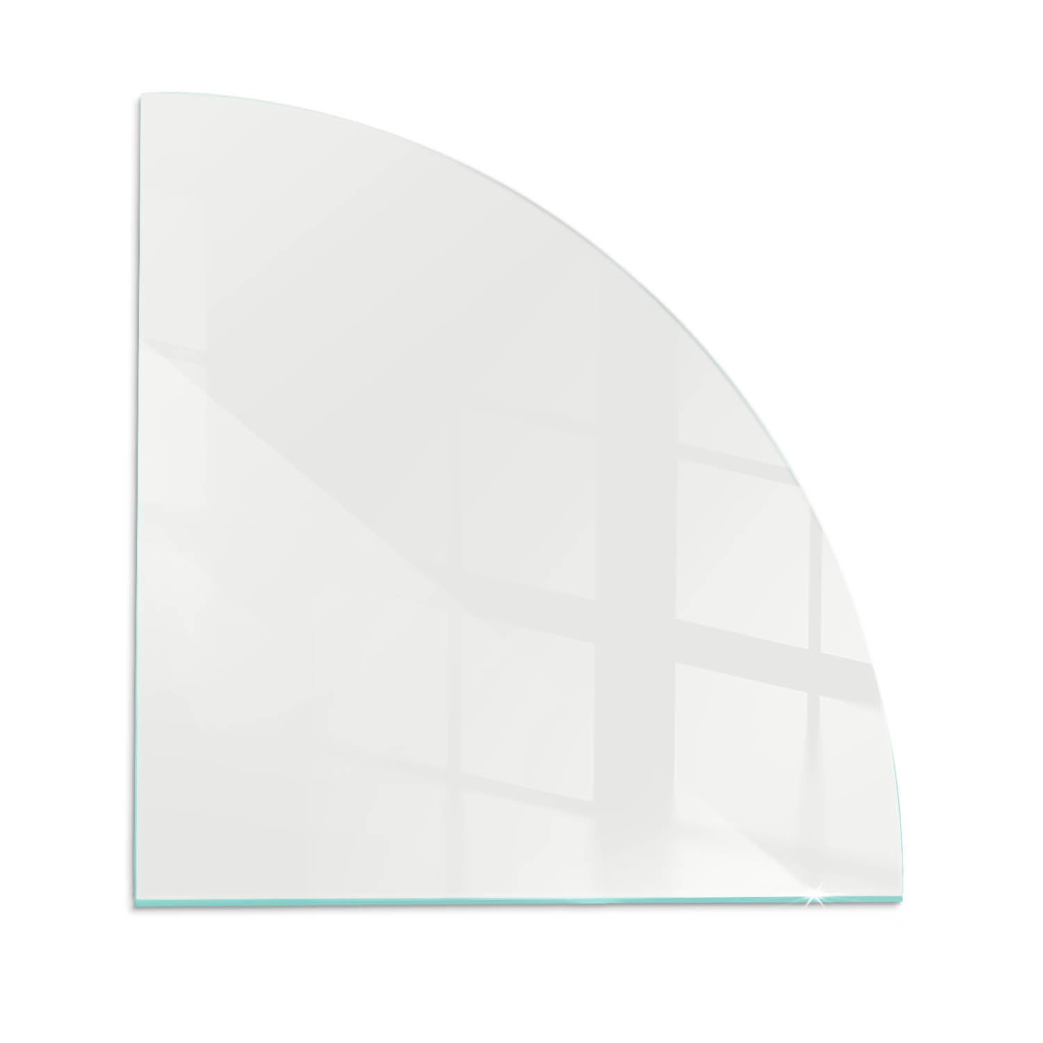 Szyba hartowana pod kominek, szkło zabezpieczające podłogę, nowoczesny design | 1/4 100x100 | Ćwiartka | Kolor ivory