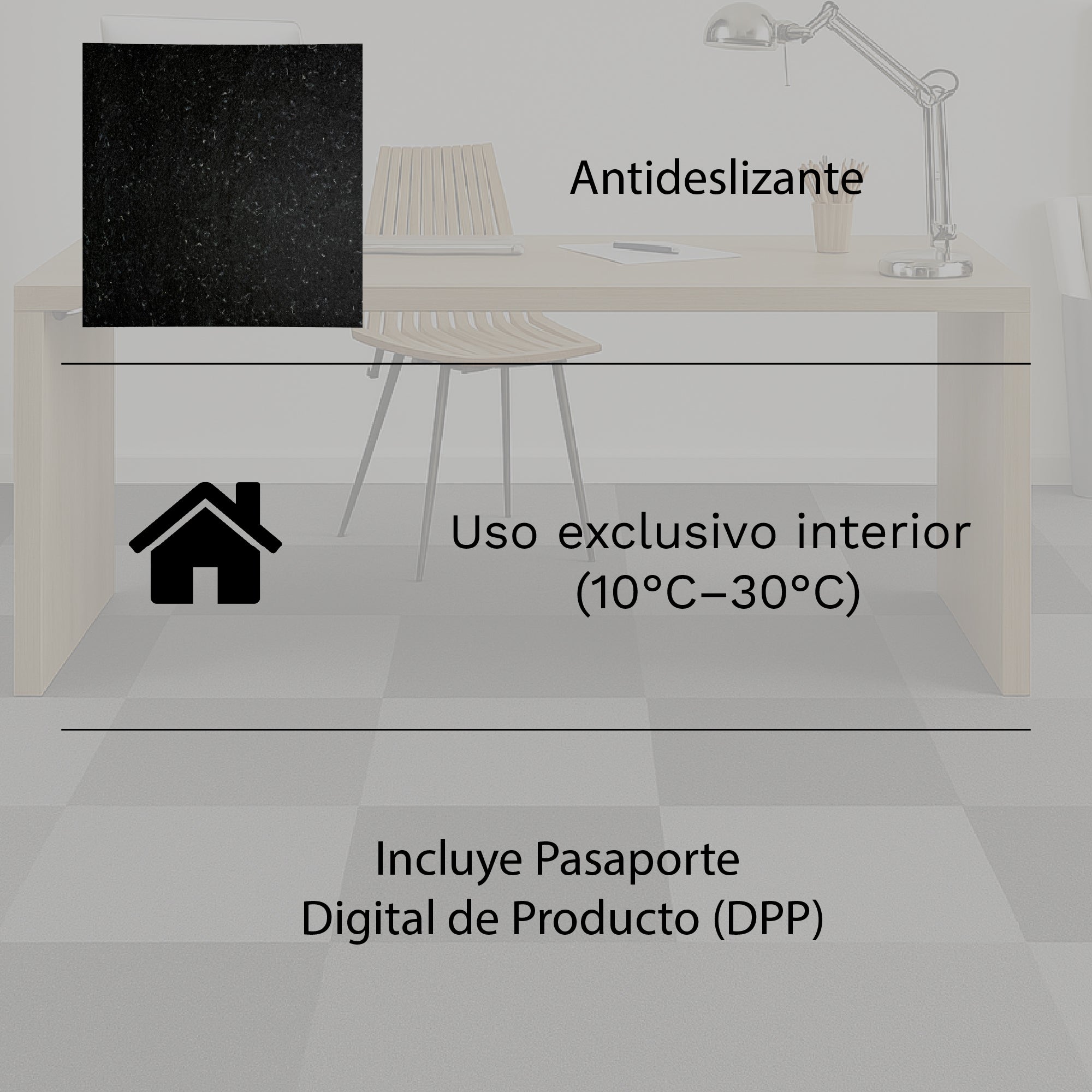 Panneaux Acoustiques Textiles Modulaires Gris Clair 50x50 cm | Lot de 20 (5 m²) | Recyclés, Antidérapants et Doux | Modèle Eco Resonance - 5