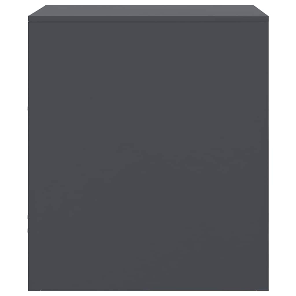 Comodini 2 pz Antracite 34,5x39x44 cm in Acciaio vidaXL - 8