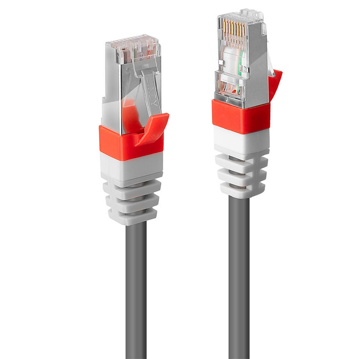 Kabel Ethernet Lindy 45352 1 m Kategoria 6a ekranowany wysoka prędkość szary