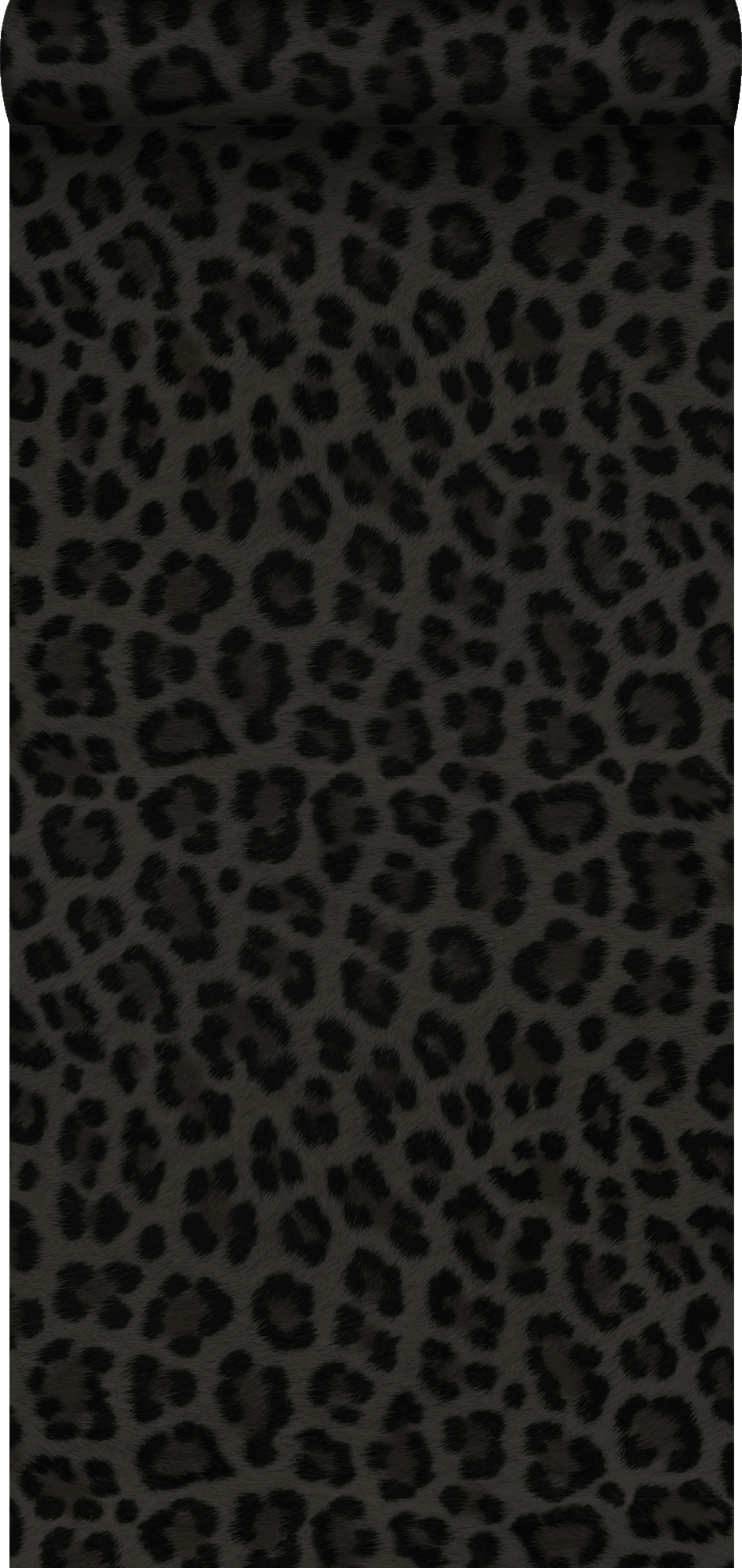 Papel pintado piel de leopardo gris oscuro y negro - 0,53 x 10,05 m - origin wallcoverings