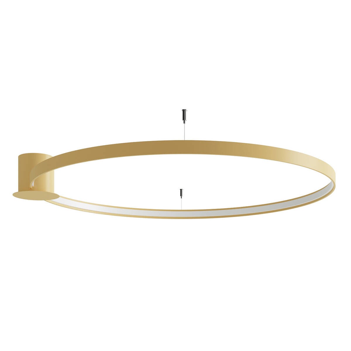 Plafon Rio okrągły złoty LED 44W 4000K 5314lm wym: 12,5 x 115 cm IP20 aluminium Thoro Lighting