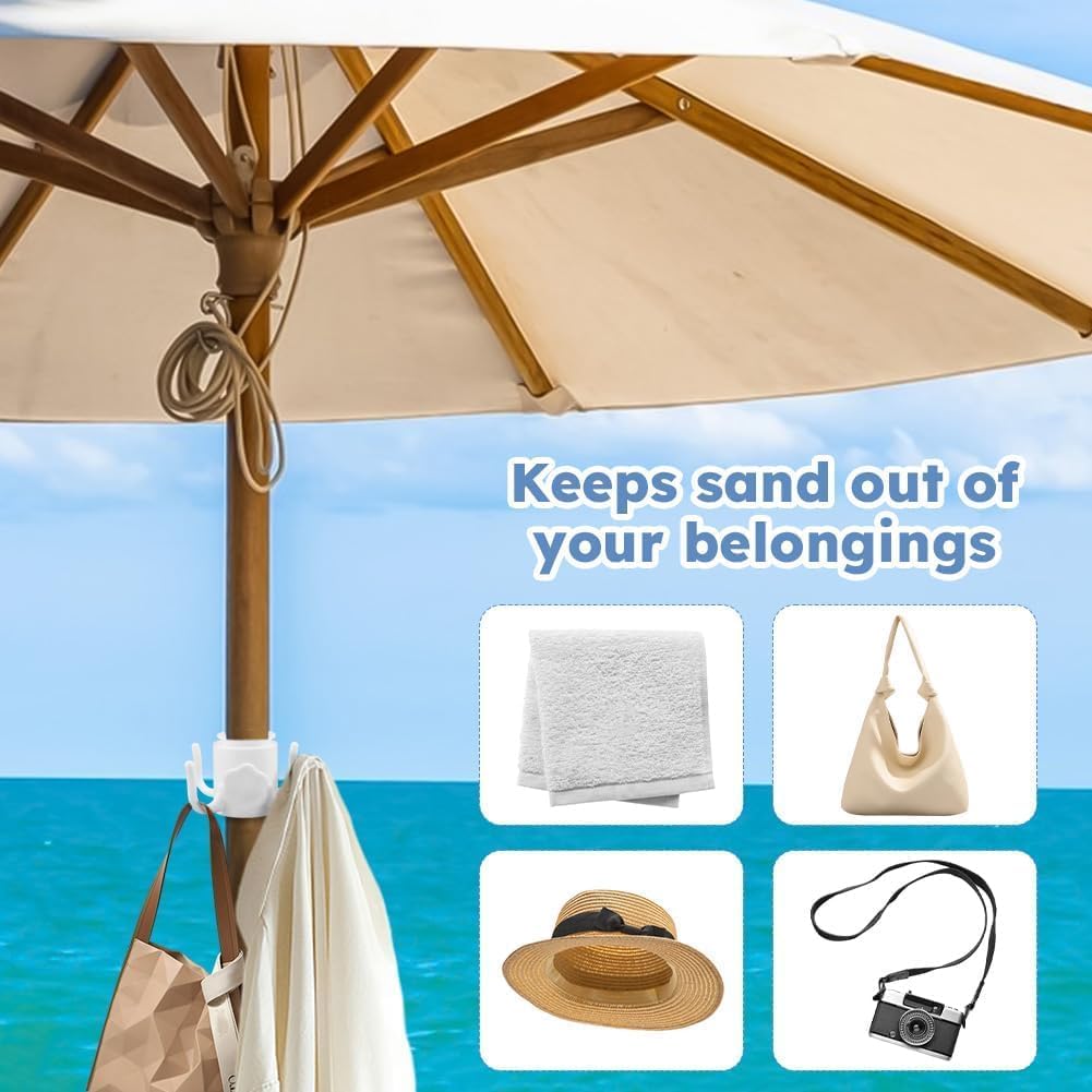 Support de parasol - Avec 4 piquets - Base de parasol - Piquet de parasol - Pied de parasol pour le sol - pour un diamètre de poteau jusqu'à 36 mm - 5