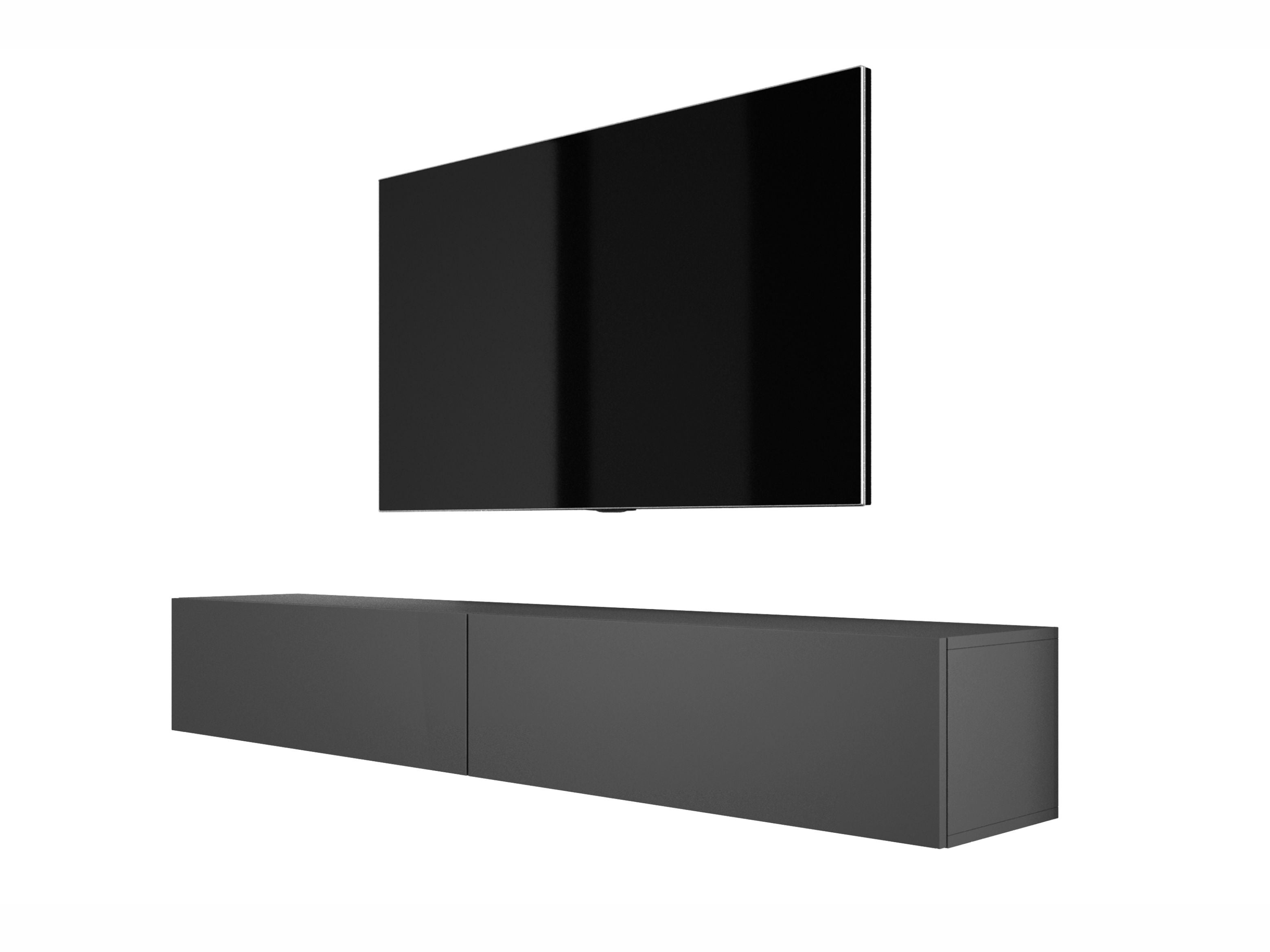 Szafka RTV : Antracyt, (2 X 100) x 32 x 34 cm